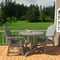 Highwood Usa Hamilton 3pc Round Outdoor Patio Furniture Dining Set AD-DNA36-CGE - alternate 2
